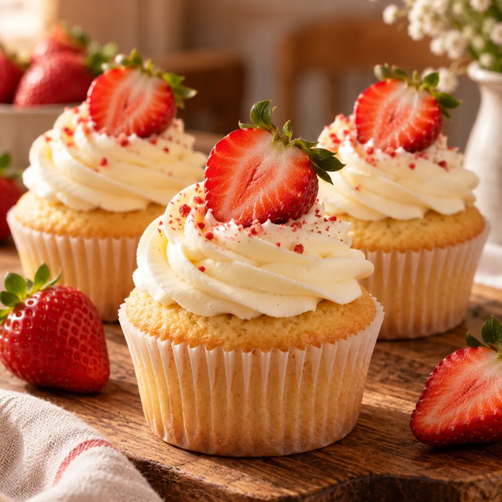 Cupcake de Morango